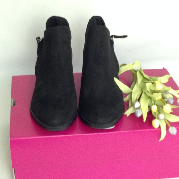 So Angelfish Black Memory Foam Ankle Boots - Picture 3 of 11